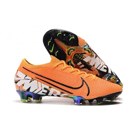 Tacos de Futbol Nike Mercurial Vapor 13 Elite FG Naranja Blanco