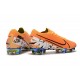 Tacos de Futbol Nike Mercurial Vapor 13 Elite FG Naranja Blanco