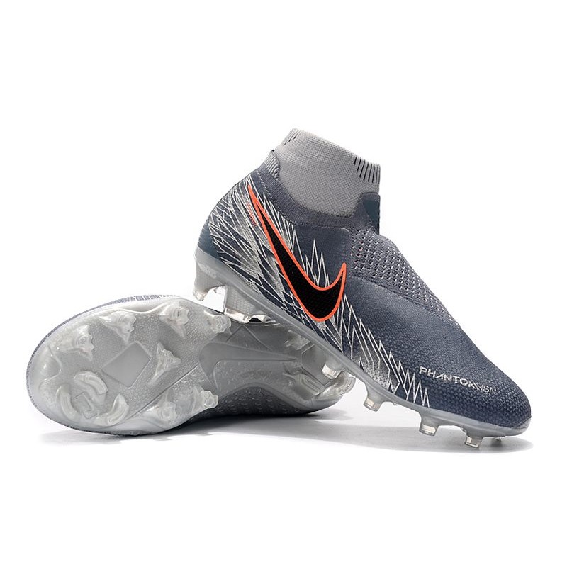 Outlet Botas de fútbol Nike Phantom VSN Elite DF SG-Pro Anti Clog Dark Gris  Naranja En línea
