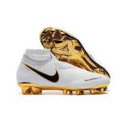 Botas de fútbol Nike PHANTOM VSN ELITE DF FG Blanco Oro