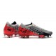 Tacos de Futbol Nike Mercurial Vapor 13 Elite FG NJR Platino Negro Rojo