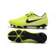 Nike Phantom Venom Elite FG Amarillo Fluorescente Blanco Obsidiana