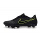 Nike Phantom Venom Elite FG Negro Amarillo Fluorescente