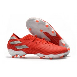 Botas de Futbol adidas Nemeziz 19.1 FG - Rojo Plata