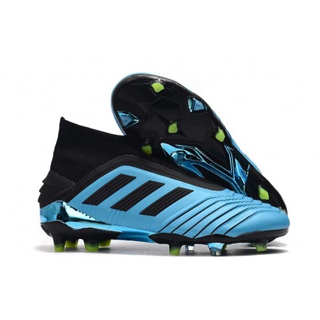 adidas Predator 19+ FG Botas de Futbol Cian Negro