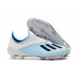 Zapatos de Futbol adidas X 19.1 FG Azul Blanco