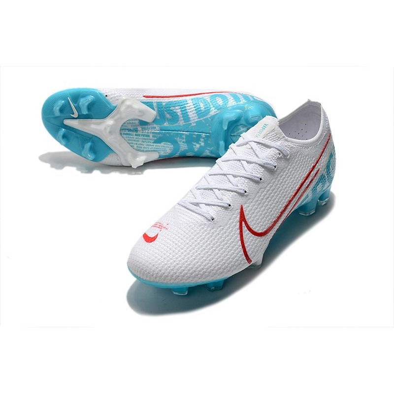 nike mercurial blanco con azul