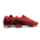 Tacos de Futbol Nike Mercurial Vapor 13 Elite FG Rojo Negro