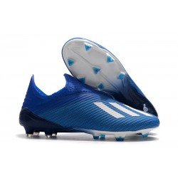 Botas de fútbol Adidas X 19+ FG Azul Blanco