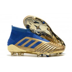 adidas Predator 19+ FG Botas y Zapatillas de Fútbol - Oro Azul