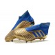 adidas Predator 19+ FG Botas y Zapatillas de Fútbol - Oro Azul
