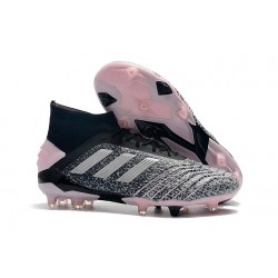 adidas Predator 19+ FG Botas y Zapatillas de Fútbol - Negro Gris Rosa