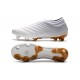 adidas Predator 19+ FG Botas y Zapatillas de Fútbol - Blanco Oro