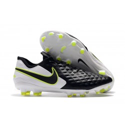 Tacón de Fútbol Nike Tiempo Legend VIII Elite FG Negro Blanco Voltio