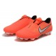 Zapatos de Futbol Nike Phantom Venom Elite FG Mango Brillante/Blanco