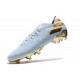 Botas de Futbol adidas Nemeziz 19.1 FG -Agua Dorado metalizado Blanco