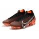 Nike Tacos de Futbol Mercurial Superfly 7 Elite FG Negro Blanco Hyper Crimson