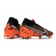 Nike Tacos de Futbol Mercurial Superfly 7 Elite FG Negro Blanco Hyper Crimson