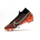 Nike Tacos de Futbol Mercurial Superfly 7 Elite FG Negro Blanco Hyper Crimson