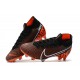 Nike Tacos de Futbol Mercurial Superfly 7 Elite FG Negro Blanco Hyper Crimson