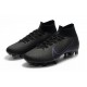 Nike Tacos de Futbol Mercurial Superfly 7 Elite FG Negro