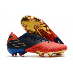 Botas de Futbol adidas Nemeziz 19.1 FG -X Marvel Rojo Azul Negro