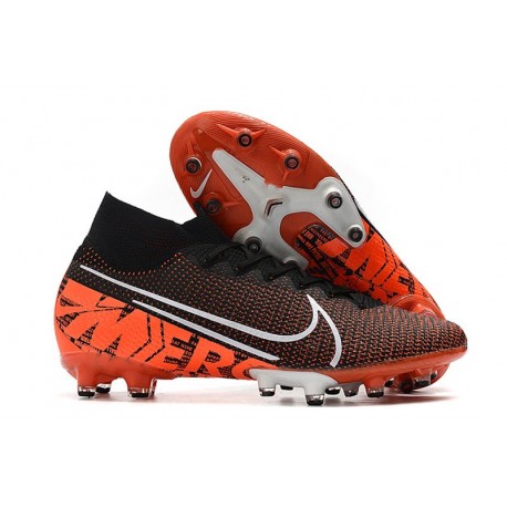 Nike Zapatillas de Futbol Mercurial Superfly VII Elite AG Black Hyper Crimson