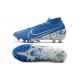 Nike Zapatillas de Futbol Mercurial Superfly VII Elite AG Azul Blanco