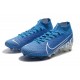 Nike Zapatillas de Futbol Mercurial Superfly VII Elite AG Azul Blanco