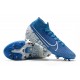 Nike Zapatillas de Futbol Mercurial Superfly VII Elite AG Azul Blanco