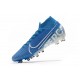 Nike Zapatillas de Futbol Mercurial Superfly VII Elite AG Azul Blanco