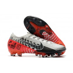 Nike Mercurial Vapor 13 Elite AG-PRO Neymar Cromado Negro Rojo Platino