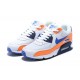 Nike Zapatillas Air Max 90 Blanco Naranja Azul