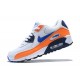 Nike Zapatillas Air Max 90 Blanco Naranja Azul