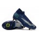 Nike Mercurial Superfly VII Elite SG-Pro Azul Amarillo Fluorescente Blanco