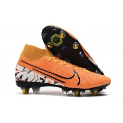 Nike Mercurial Superfly VII Elite SG-Pro Naranja Blanco