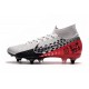 Nike Mercurial Superfly VII Elite SG-Pro Neymar Cromado Negro Rojo Platino