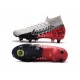 Nike Mercurial Superfly VII Elite SG-Pro Neymar Cromado Negro Rojo Platino