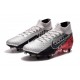 Nike Mercurial Superfly VII Elite SG-Pro Neymar Cromado Negro Rojo Platino