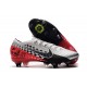 Nike Mercurial Vapor 13 Elite SG-Pro Anti-Clog Neymar Cromado Negro Rojo Platino