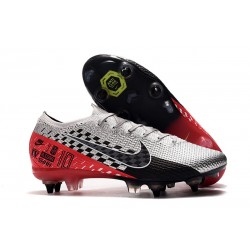 Nike Mercurial Vapor 13 Elite SG-Pro Anti-Clog Neymar Cromado Negro Rojo Platino