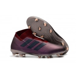 Zapatos de Fútbol adidas Nemeziz 18+ FG - Violeta Rojo