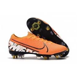 Nike Mercurial Vapor 13 Elite SG-Pro Anti-Clog Naranja Blanco