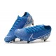 Nike Mercurial Vapor 13 Elite SG-Pro Anti-Clog New Lights Azul Blanco