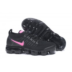 Zapatillas Nike Air Vapormax Flyknit 2 Mujer Negro Rosa