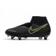 Nike Phantom Vision Elite DF SG-PRO AC Negro Amarillo Fluorescente