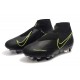 Nike Phantom Vision Elite DF SG-PRO AC Negro Amarillo Fluorescente