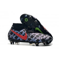 Neymar Nike Phantom Vision Elite DF SG-PRO AC Negro Plata Rojo