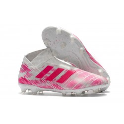 Zapatos de Fútbol adidas Nemeziz 18+ FG - Rosa Blanco