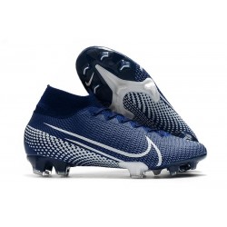 Nike Tacos de Futbol Mercurial Superfly 7 Elite FG Azul Blanco